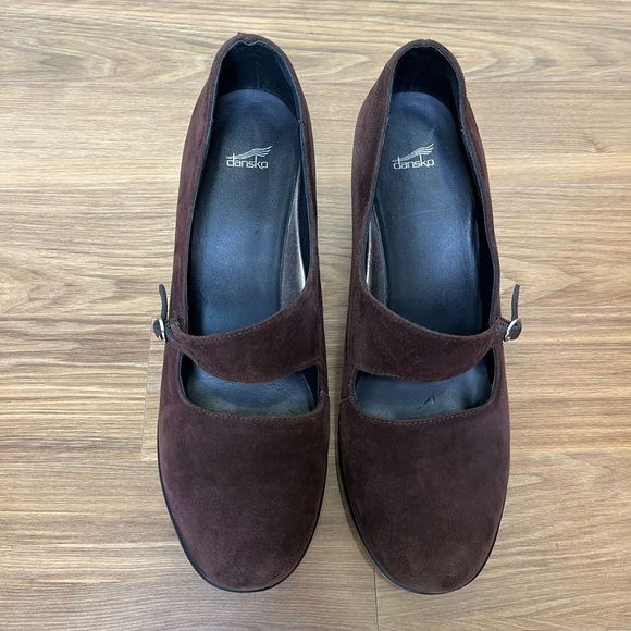 SOLD// Dansko Tara Mary Janes Pumps High Heels Shoes Suede Leather 42 11.5 12 - Picture 2 of 10